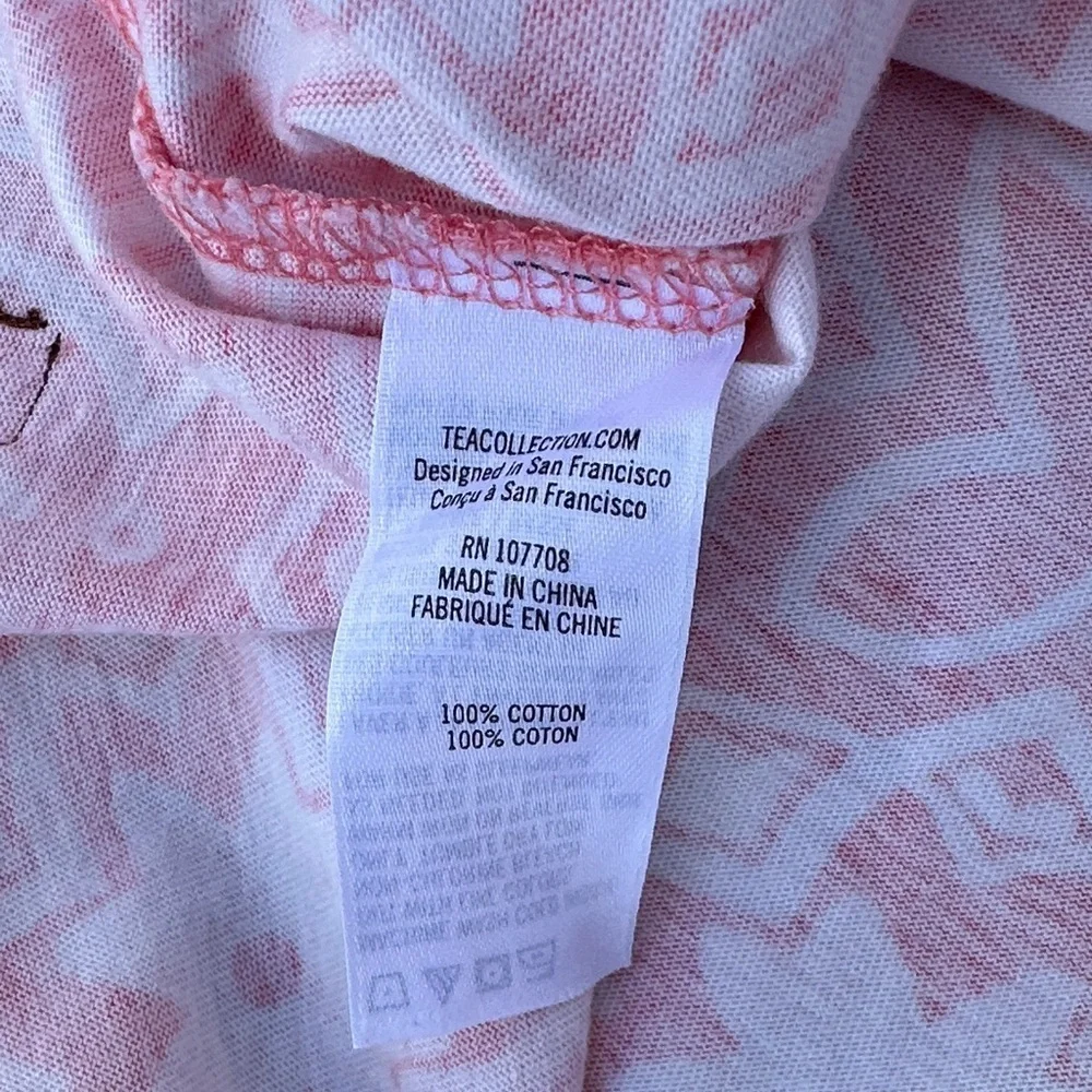 Tea Collection coral Pink Patterned Kids